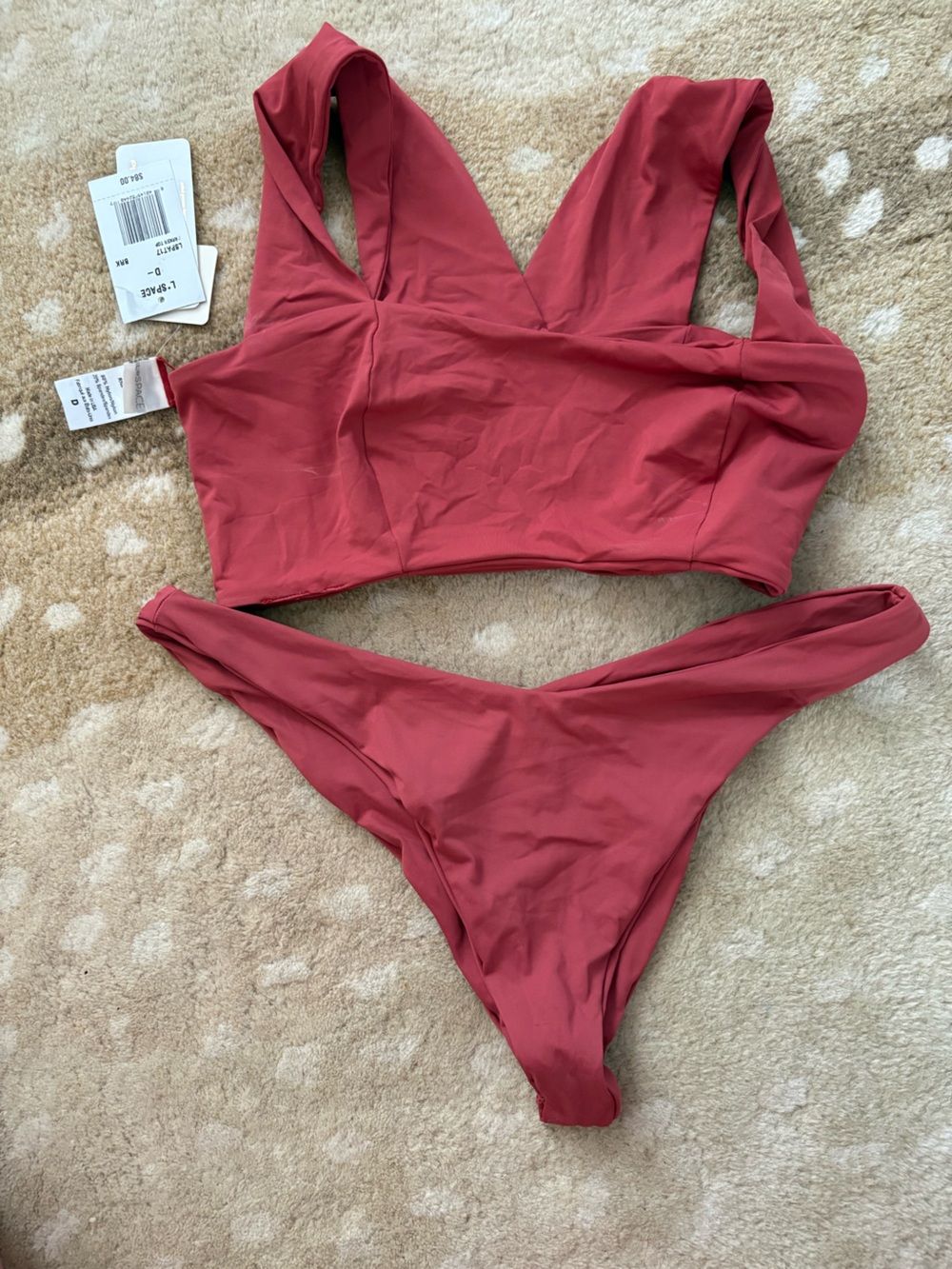 l*space Rust Red Bikini Set